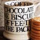 image 4 of Mug: 1 x 300ml Emma Bridgewater Black Toast All Over Writing 1/2 Pint Mug, Ceramic White