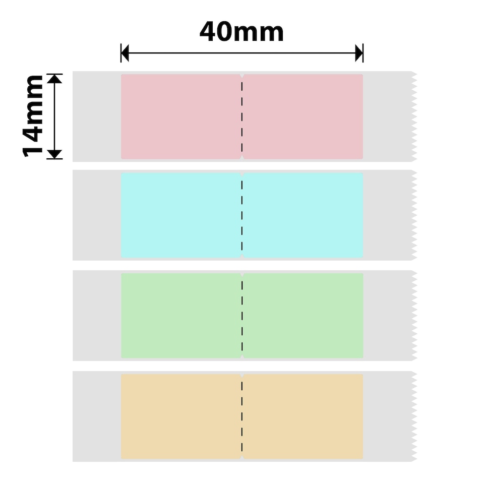 image 1 of NIIMBOT N1 14x40mm Summer Thermal Transfer Label Roll 150 Labels