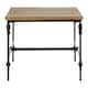 image 1 of Interiors by Premier Wood Top Coffee Table, Industrial Style Coffee table, Square Coffee Table, Wood Top Metal Coffee Table Cream