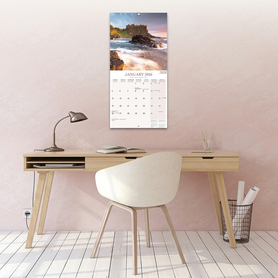 image 1 of Ireland 2026 Calendar | Square Wall Calendar | Travel Gift | Plastic Free Packaging | by Avonside Publishing