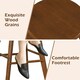 image 8 of COSTWAY Set of 2 Bar Stools Counter Height Chair 360° Swivel Brown