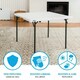 image 4 of Folding Table Lifetime White Squared Steel Plastic 94 x 94 x 74 cm