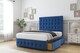 image 3 of Sloomy Berlin Navy Plush Divan Bed With Mattress 4 Drawers With 54" Floor Standing Headboard & 12" Matching Footboard 6' Super King | Blue | Navy | Super King | 1