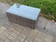 image 5 of Fimous Wicker PE Rattan Garden Furniture Set 10 Seater Outdoor Lounge Sofa Set with Coffee Table 2 Big Footstool Dark Grey Mixed