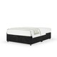 image 1 of Memory Maestro Memory Foam Black Naples Velvet Divan Set Small Double