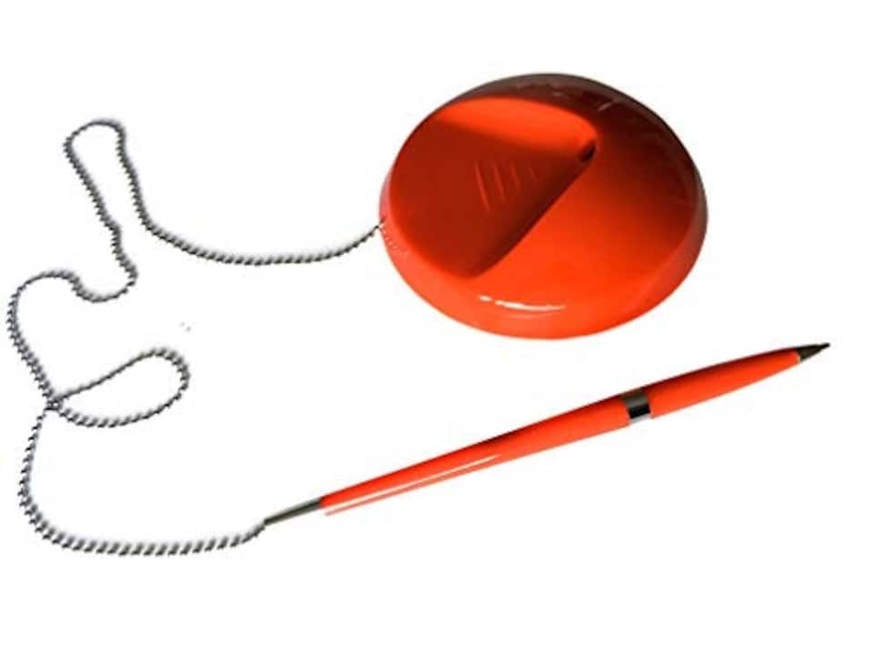 image 1 of Red Reception Counter Pen on Chain