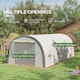 image 5 of Outsunny Walk-in Tunnel Greenhouse, Upgraded Structure, Mesh Door & Windows