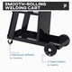 image 7 of DURHAND Three-Tier Welding Cart Welder Trolley for Gas Bottles w/ Wheels, Black