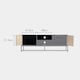 image 5 of VonHaus Black & Light Wood Effect TV Unit For TV's up to 65"