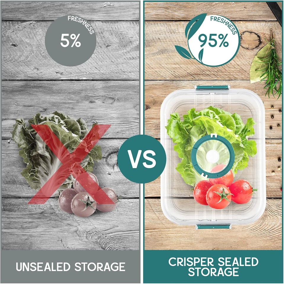 image 1 of Airtight Bread Storage Containers - Set of 3 Sealed Plastic Bread Boxes (1.2L / 2.4L / 4.3L) - Fresh-Keeping Food Containers for Bread, Pastry, Fruit, Meat & Veg
