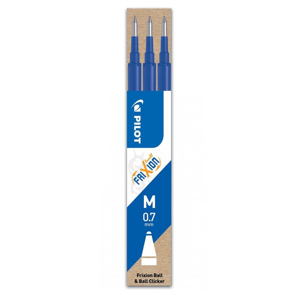 image 1 of Pilot Frixion Clicker Retractable  Blue Ink Pack of 2 With 6 Refills