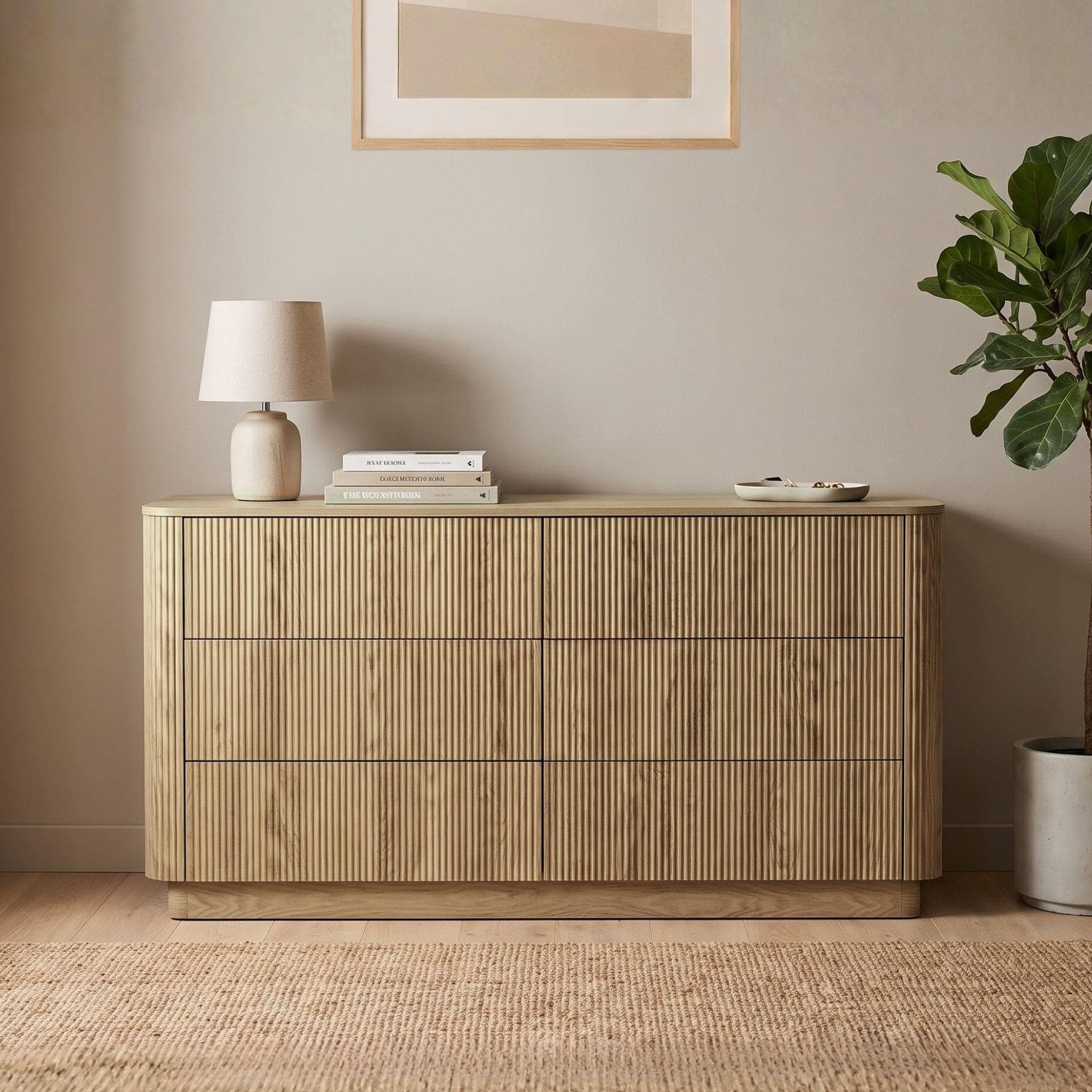 Winthorpe Chest Of 6 Drawer Oak Bedroom Storage Organiser Cabinet
