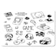 image 2 of Game doodles (Placemat & Coaster Set)