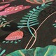 image 1 of Psychedelic Jungle Wallpaper in Brights on Charcoal Multi
