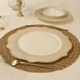image 3 of Jaswely Collection Porcelain Dinner Plates, Set of 6 (Sand Beige)