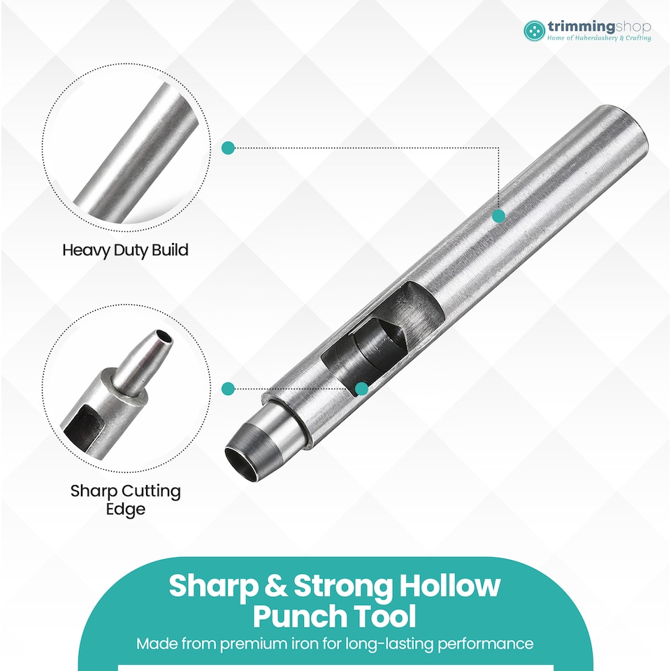 image 1 of 10mm Leather Hole Punch Cutter, Sharp Edge Hollow Hole Punch for DIY