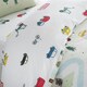 image 10 of Transport Cotton Reversible Duvet Cover Set | White