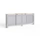 image 1 of Longslow Adjustable Radiator Cover | Grey | Grey
