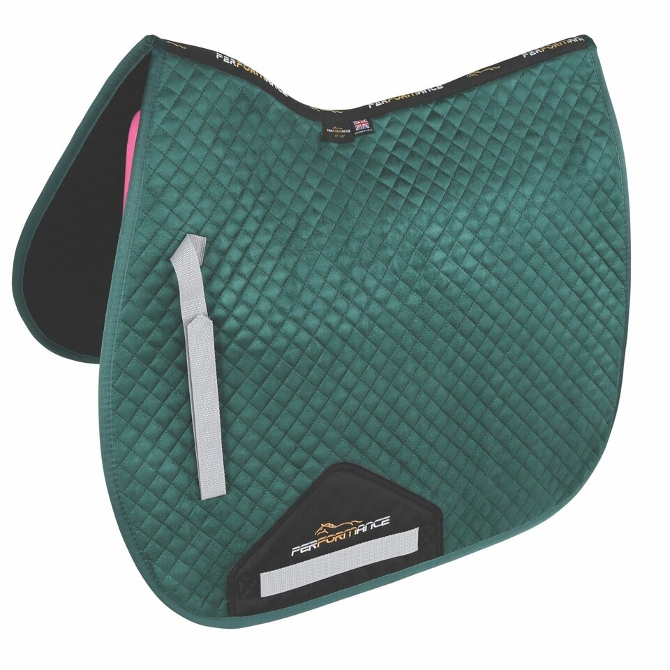 image 1 of Shires Performance Suede Saddlecloth Black | Size: 15-16.5 Inch
Colour: Black