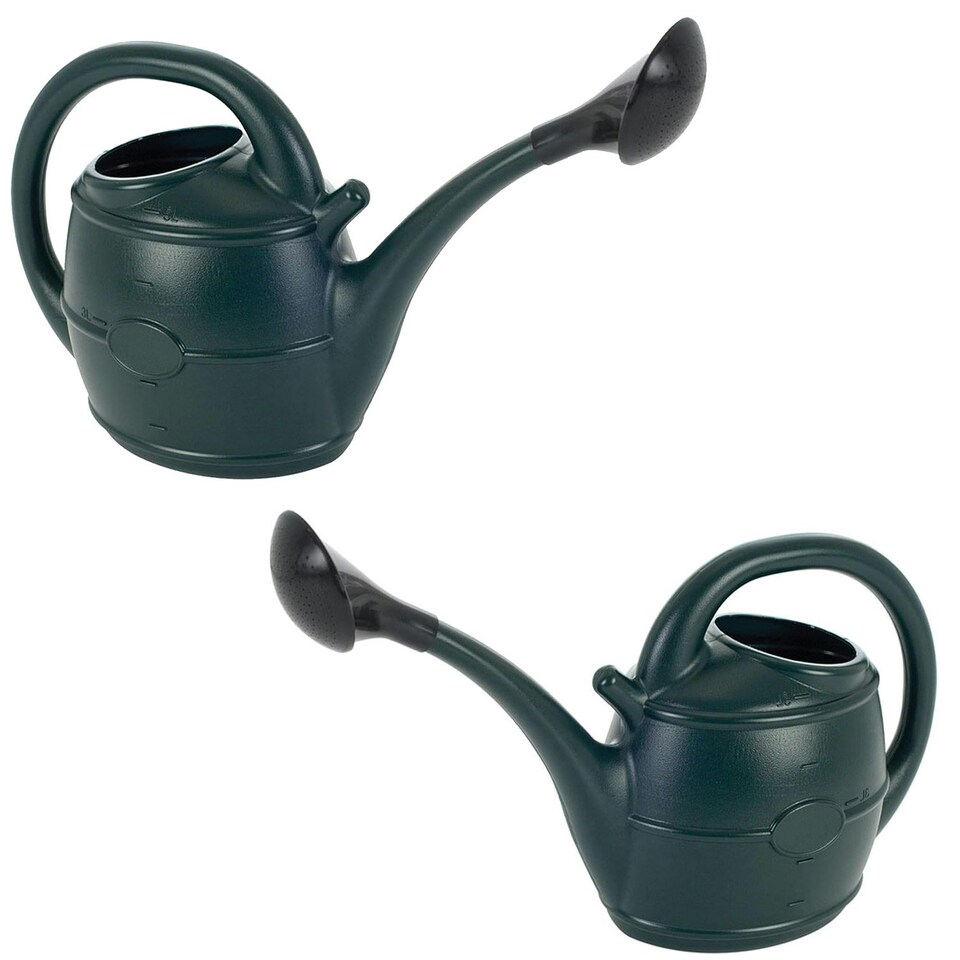 image 1 of 1 x Green 10L Watering Can With Sprinkler Rose Head For Outdoor Indoor & Garden Use