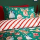 image 3 of Catherine Lansfield Christmas Icons So Soft Reversible Duvet Cover Set Green Green | Double