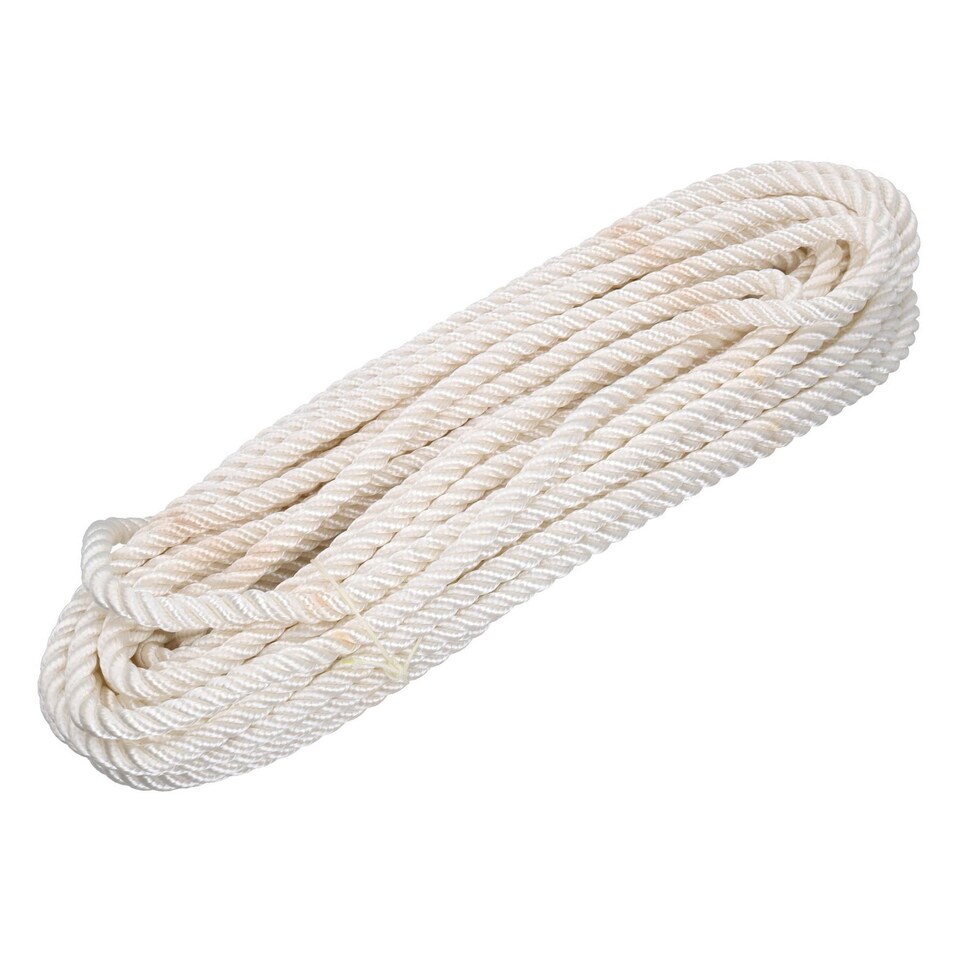 image 1 of Spliced Polyester Anchor Warp Line 10mm x 30m with Thimble Boat Tackle Rope