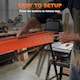 image 6 of HOMCOM Saw Horses Twin Pack, Sawhorses with Height Adjustable Legs, Orange