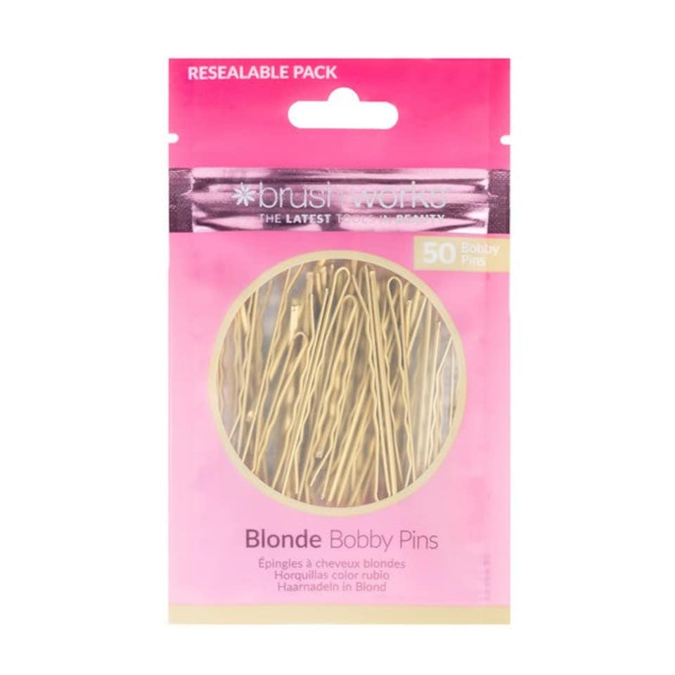 image 1 of Brushworks Blonde Bobby Pins 50 Pack | Yellow | Yellow | One Size