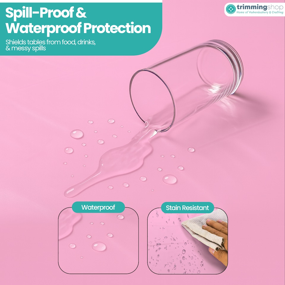 image 1 of Disposable Plastic Table Cover, Table Liner - 54" x 72"