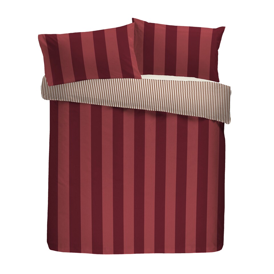 image 1 of Laurence Llewelyn-Bowen Festivo Circus Stripe Duvet Cover Set Red