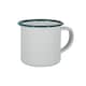 image 4 of Argon Tableware White Enamel Espresso Cups - 130ml - Green - Pack of 6 | Green | Green