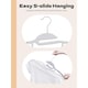 image 3 of Dyzi White Plastic Coat Hangers Pack of 30