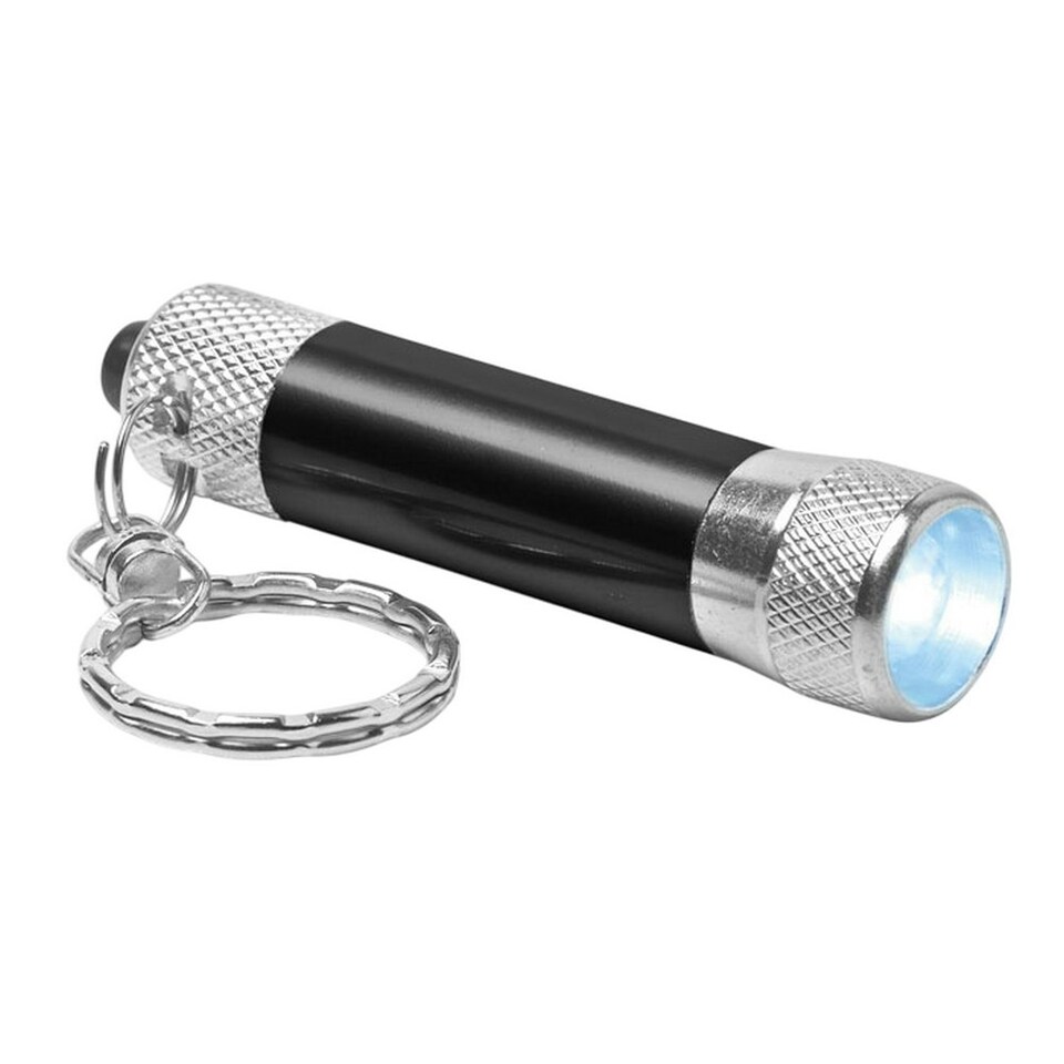 image 1 of MidOcean Arizo Aluminium Torch Keyring - Black - One Size