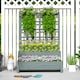 image 8 of Outsunny 2-Tier Wooden Raised Bed with Trellis and Drainage Holes, Brown 
