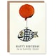 image 1 of Lovely Zeze Fun Fish Fishing Angler Balloon Birthday Card