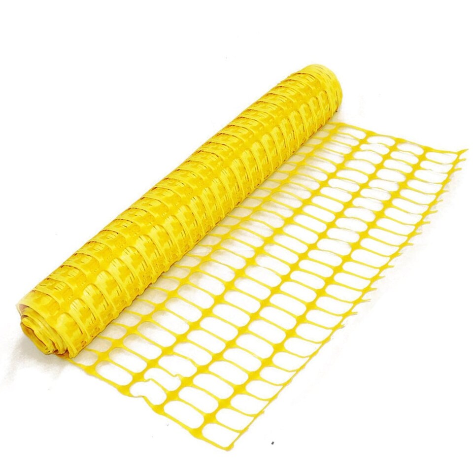 image 1 of Heavy Duty Yellow Safety Barrier Mesh Fencing 1mtr x 50mtr | Yellow | 1