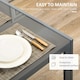 image 5 of HOMCOM 5 Piece Dining Set Table and 4 Chairs Set for 4 Persons