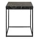 image 2 of Barossa Coffee Table with Black Marble Effect Top & Black Steel Base 40cm