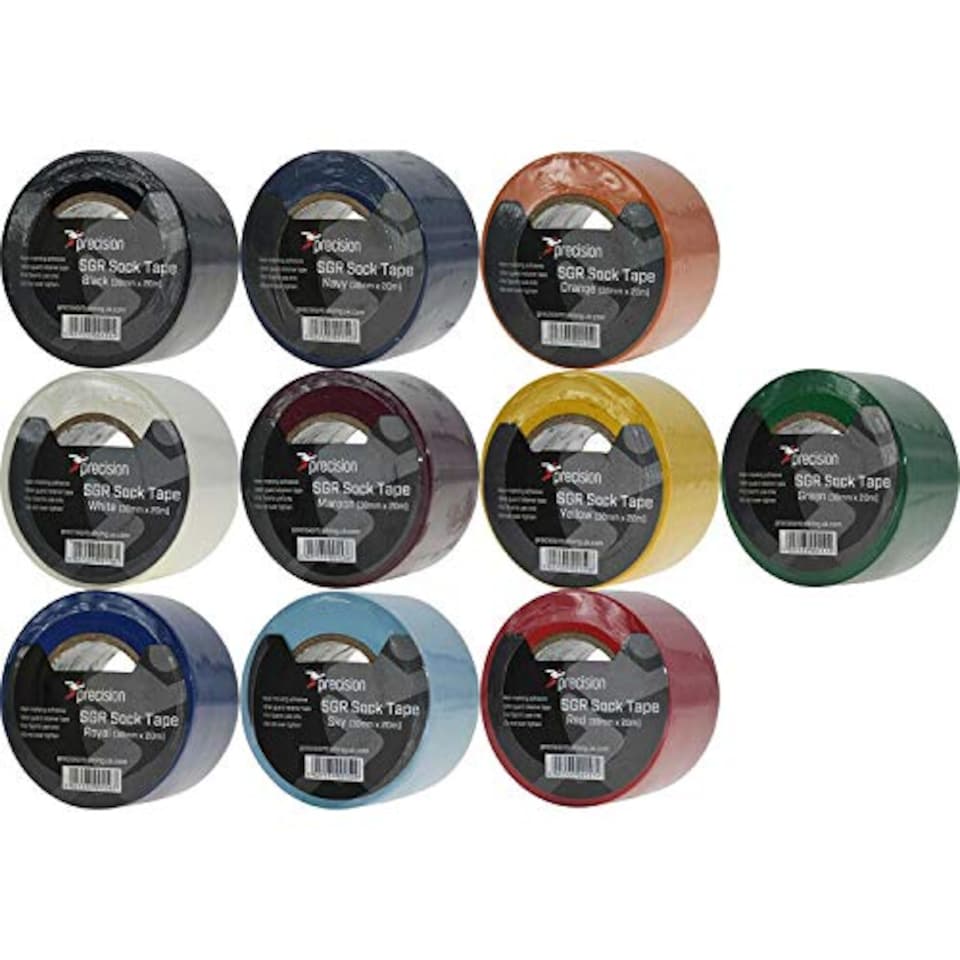 image 1 of Precision Sgr Sock Tape 38mm (Pack Of 5) (Black)