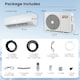 image 2 of COSTWAY 9000 BTU Mini Split Air Conditioner AC Unit with Heat Pump