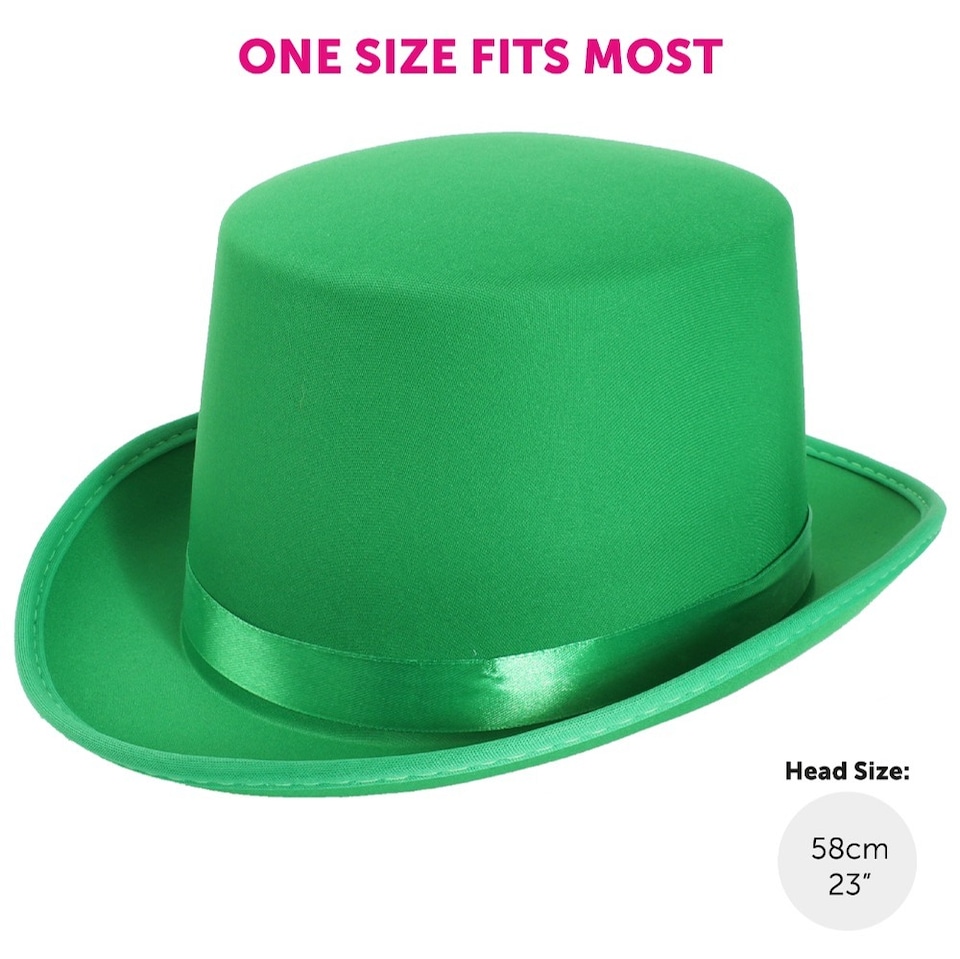 image 1 of Irish Top Hat and Bowtie | Green | 1