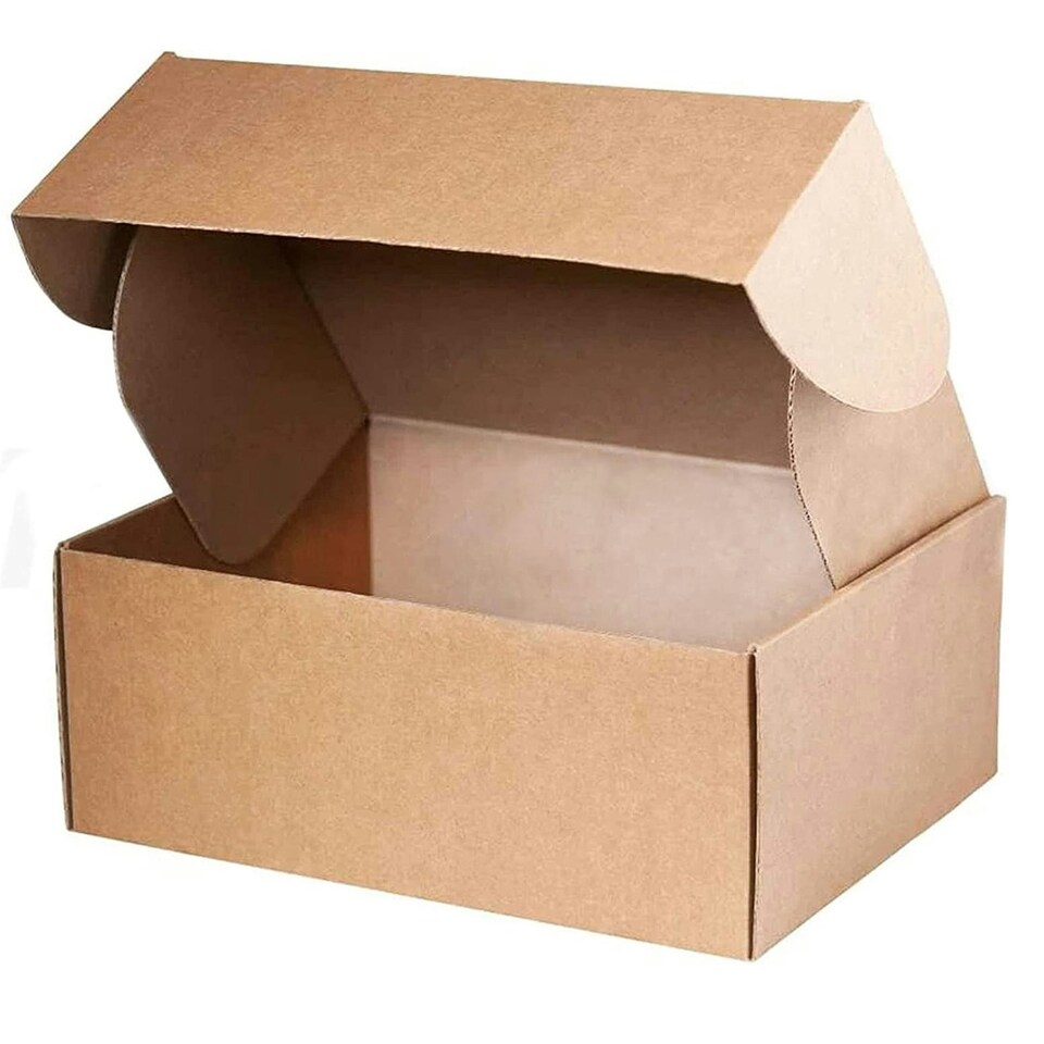 image 1 of 100 x Brown 12 x 10 x 4" (300x250x100mm) Packing Shipping Mailing Postal Strong Single Wall Die Cut Boxes Brown
