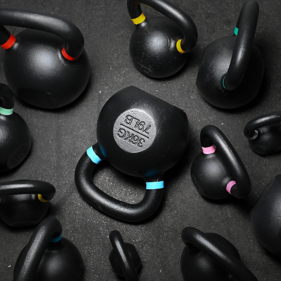 image 1 of GYM SETS Cast Iron Kettlebells- (2kg-4kg-6kg Kettlebell Set)