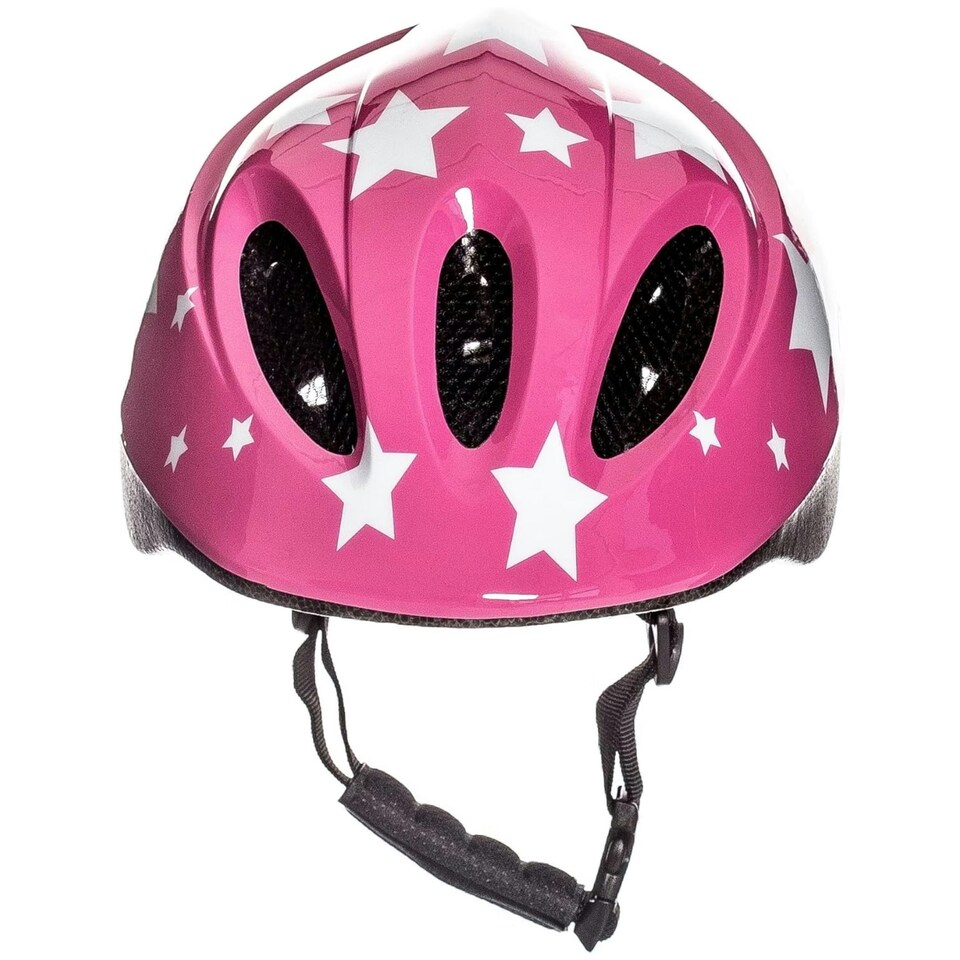 image 1 of Sport Direct Pink Stars Childs Bike Helmet 48-52cm Pink | XS