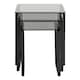 image 3 of Katrine Nest of Tables with Smoked Glass Top Set of 3
