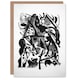 image 1 of Franz Marc Art Card Birth of the Wolves Abstract Painting