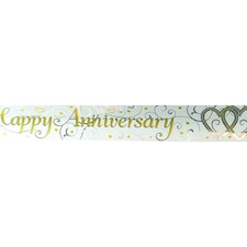 Happy Anniversary Foil Banner 270cm