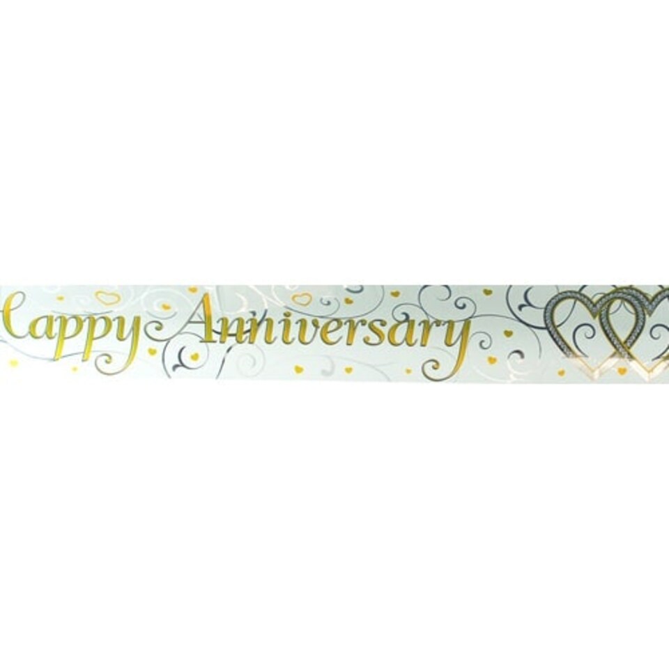 Happy Anniversary Foil Banner 270cm