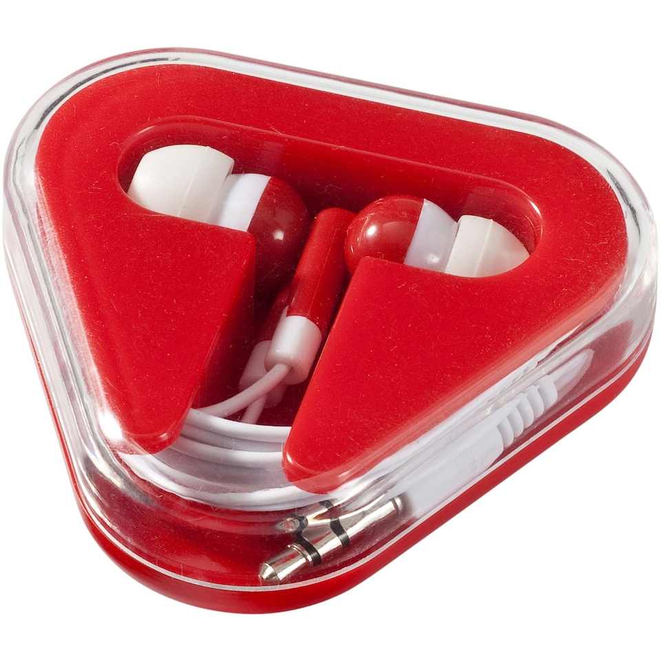 image 1 of Bullet Rebel Earbuds - Red/White - 6 x 6.5 x 1.7 cm