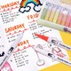 image 4 of Pack of 100 Assorted Colour Dual Tip Brush Pens